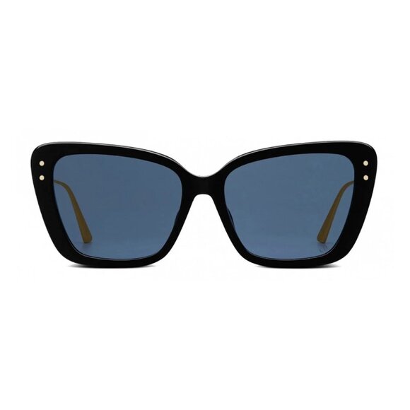 NEW DIOR BLACK/BLUE WOMEN CAT EYE DIOR SUNGLASSES - Picture 2 of 3